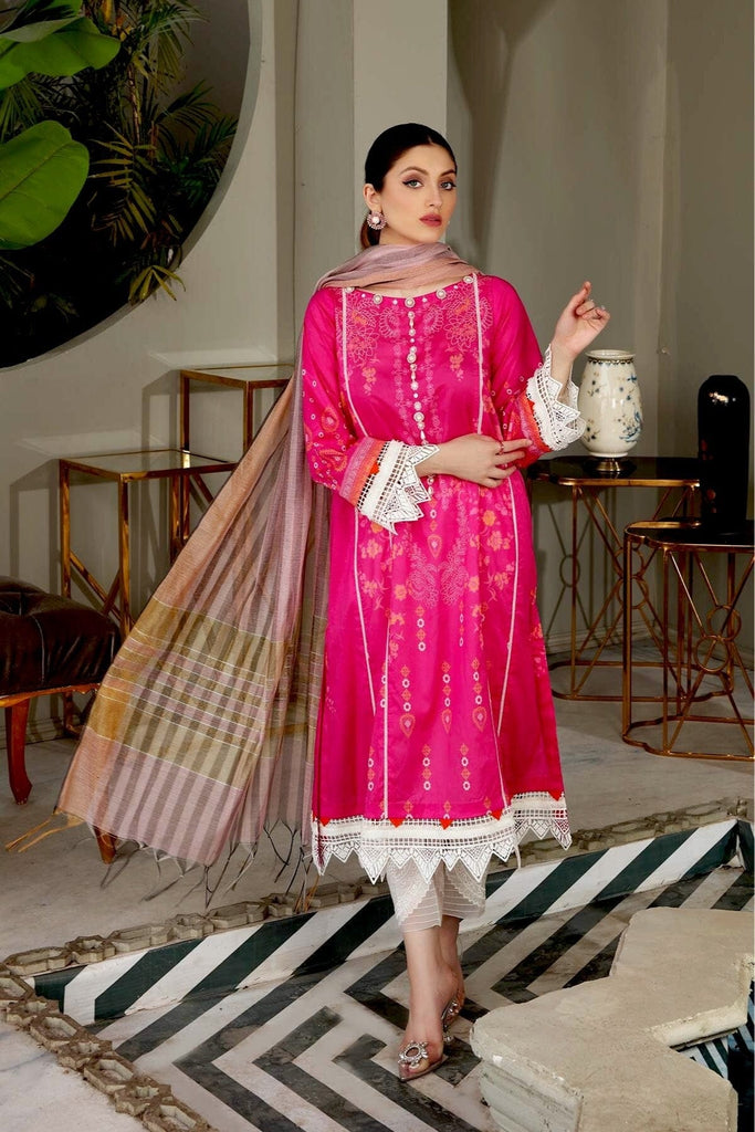 Charizma Belle Chapter 2 – 2 Pc Lawn With Loom Weave Dupatta - CB-04