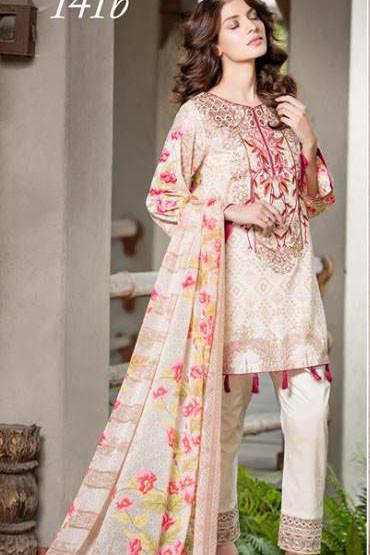 Dhanak Embroidered Lawn Collection by Rang Rasiya – 141B