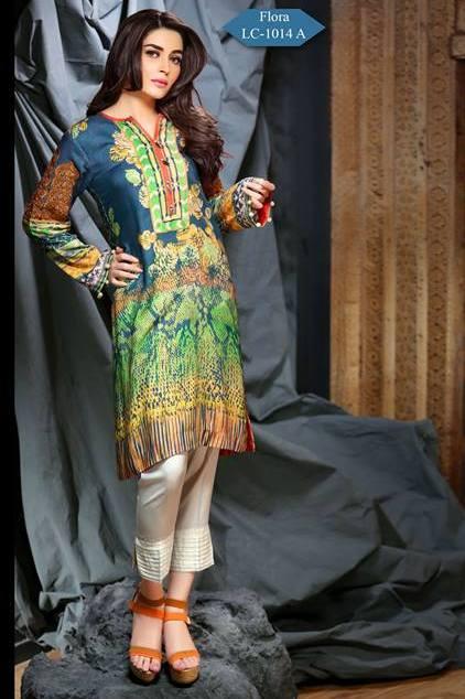 Hadiqa Kiani Linen Kurti - 14A - YourLibaas
 - 1