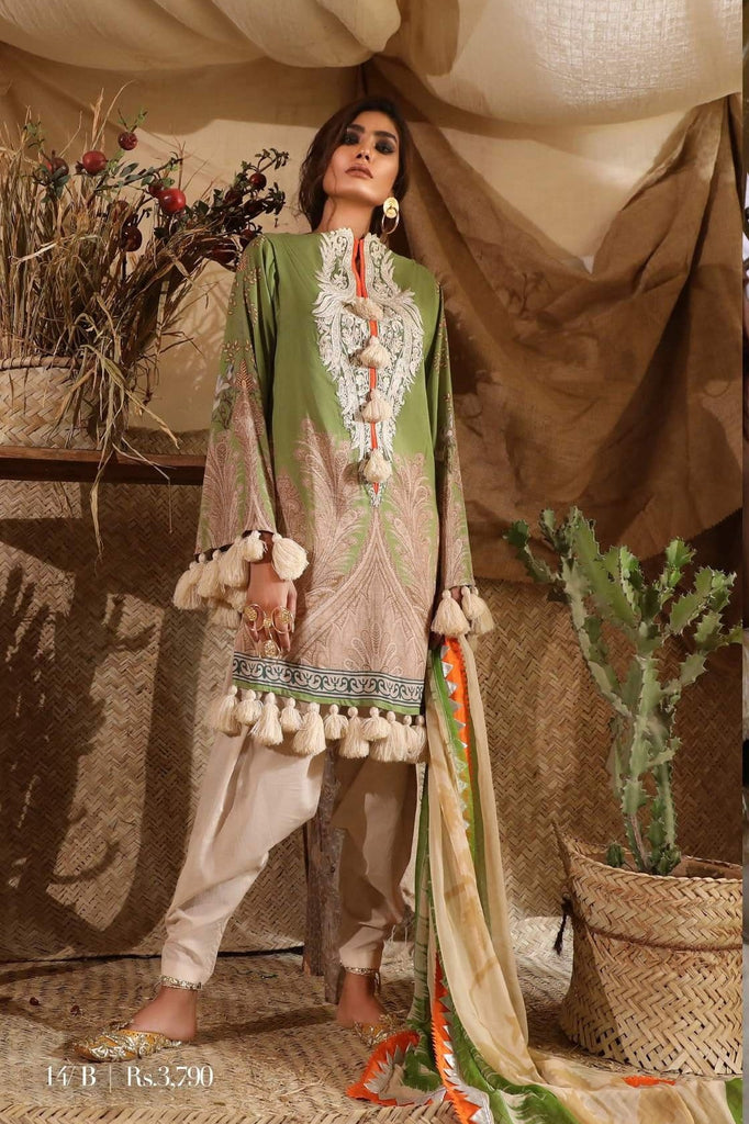 Sana Safinaz Mahay Lawn Collection 2019 – 14B