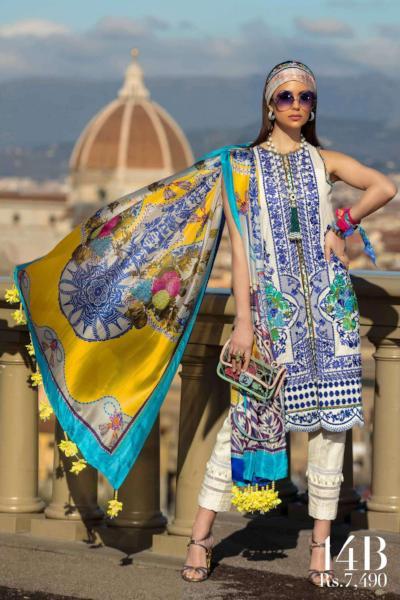 Sana Safinaz Luxury Lawn Collection 2019 – 14B - Catalogna
