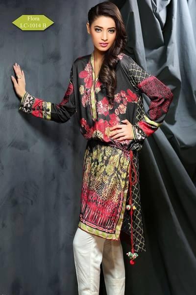 Hadiqa Kiani Linen Kurti - 14B - YourLibaas
 - 1