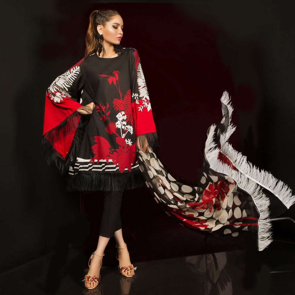 Sana Safinaz Lawn Muzlin 2018 – M14A