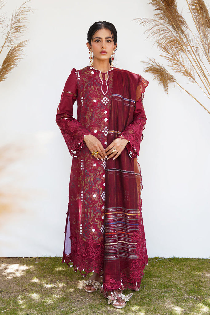 Qalamkari Qlinekari Lawn Collection – RT-07  RUBY