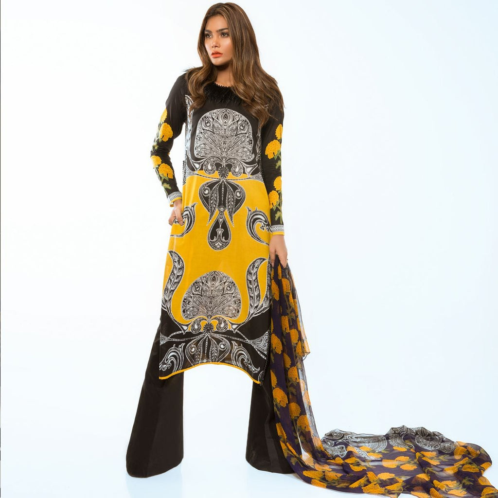 Sana Safinaz Lawn Muzlin 2018 – M16A