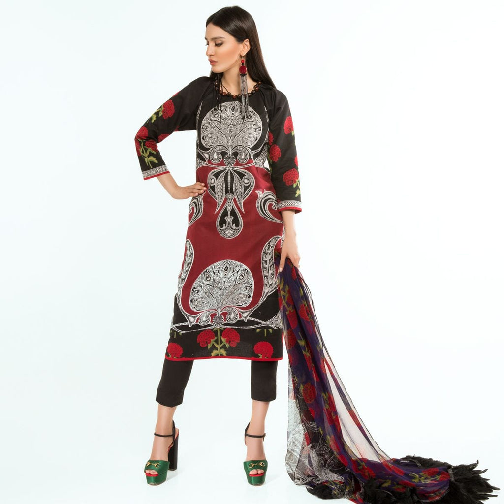 Sana Safinaz Lawn Muzlin 2018 – M16B