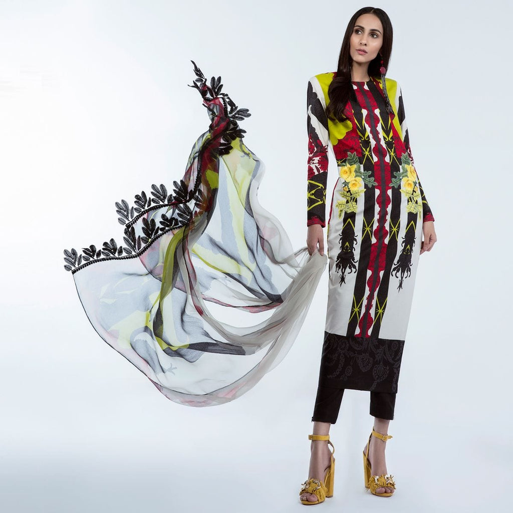 Sana Safinaz Lawn Muzlin 2018 – M17B