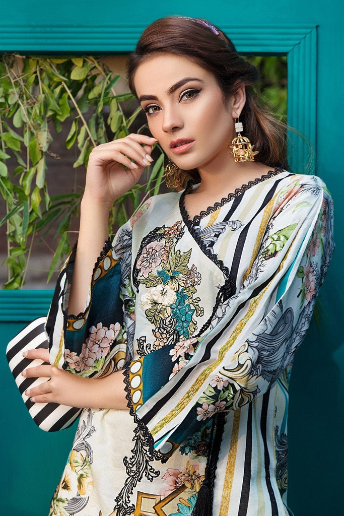 Firdous Solitaire Lawn Classic Kurtis – 19261