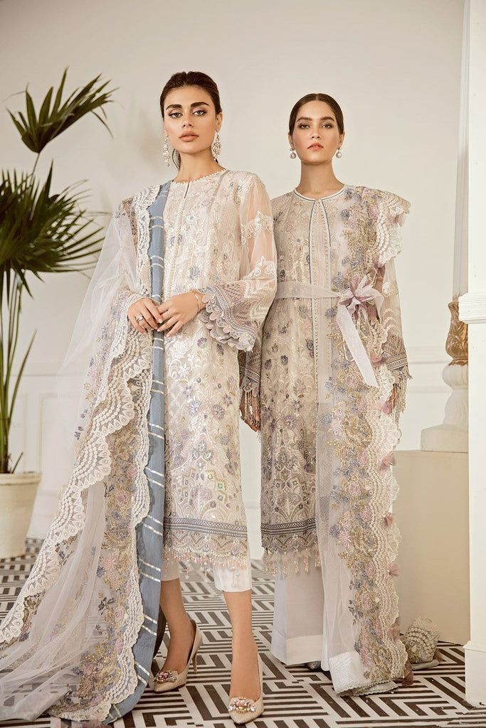 Baroque Chantelle Embroidered Chiffon Collection 2019 – Pewter