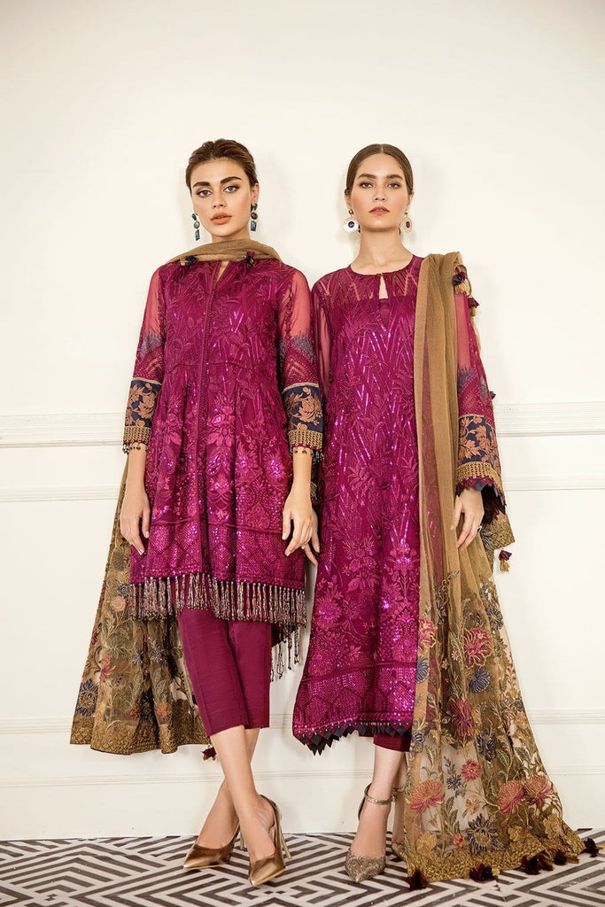 Baroque Chantelle Embroidered Chiffon Collection 2019 – Cerise