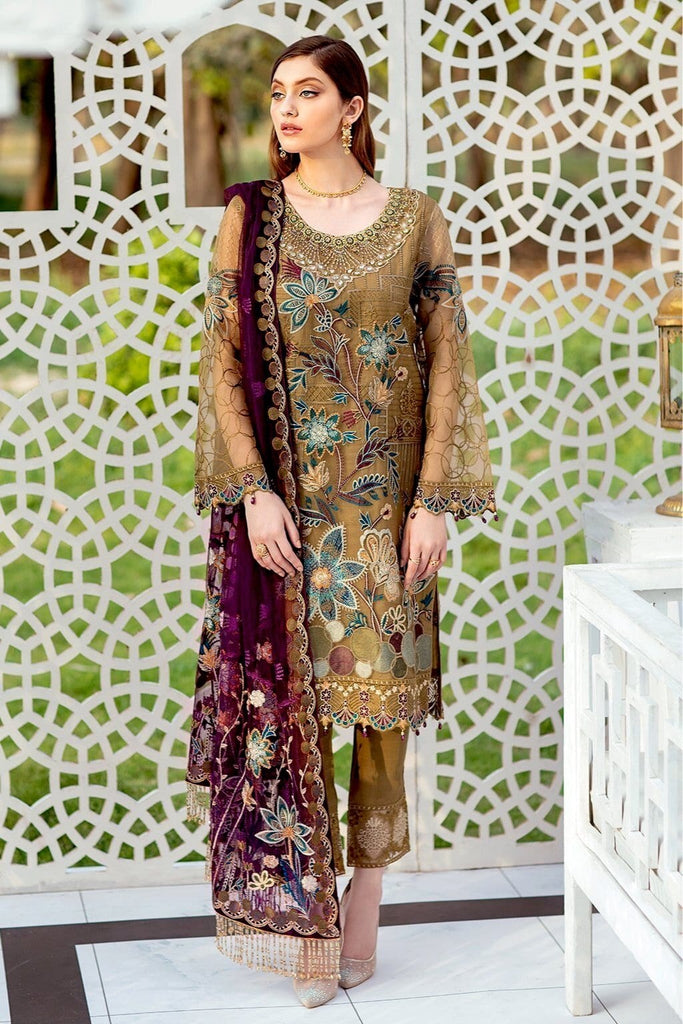 Ramsha Minhal Organza Collection Vol-4 – M-402