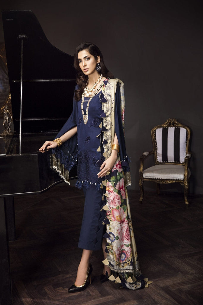 Saadia Asad Luxury Formals 2018 – 09 Bejeweled Sapphire