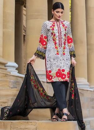 Sahil Cotton Embroidered Collection 2017 – 1A