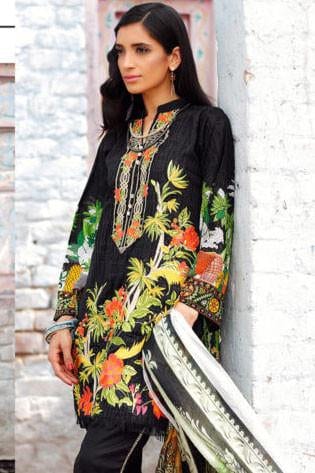 RajBari Premium Embroidered Lawn Eid Edition 2017 – 1A
