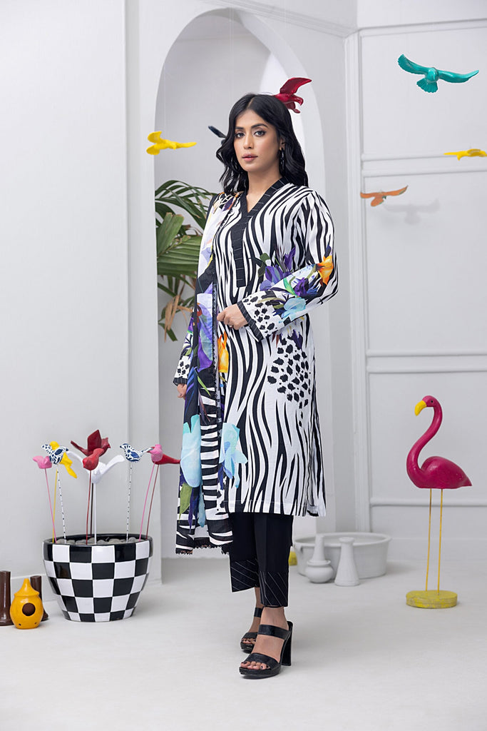 Salina Pop Printed Lawn Collection – SP-1