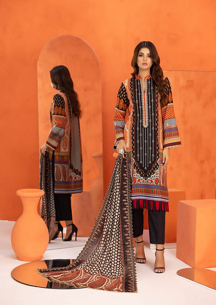 Salina Cutwork Embroidered Lawn Collection 2024 – SCWE-1