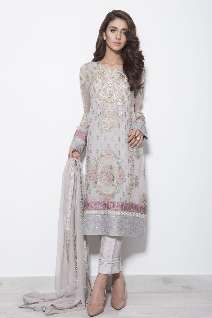 Baroque Luxury Chiffon Embroidered Collection - Victorian Dreams - YourLibaas
 - 1