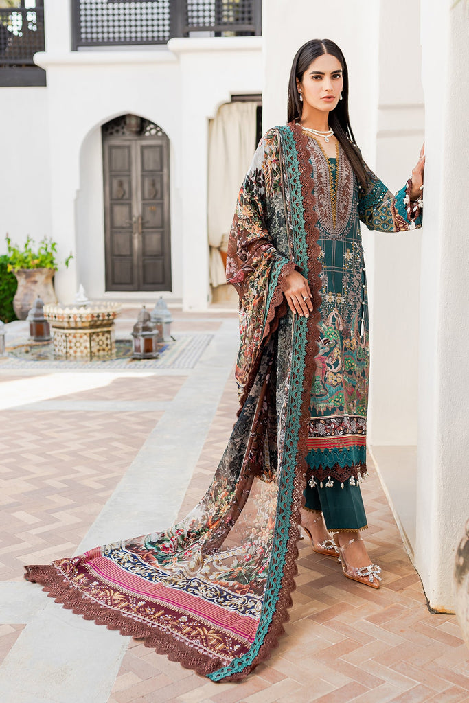 Jade Urbane Lawn Collection with Chiffon Dupatta – 20134A