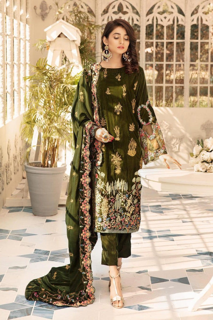 Shaista Embroidered Velvet Collection 2019 – SVC-298