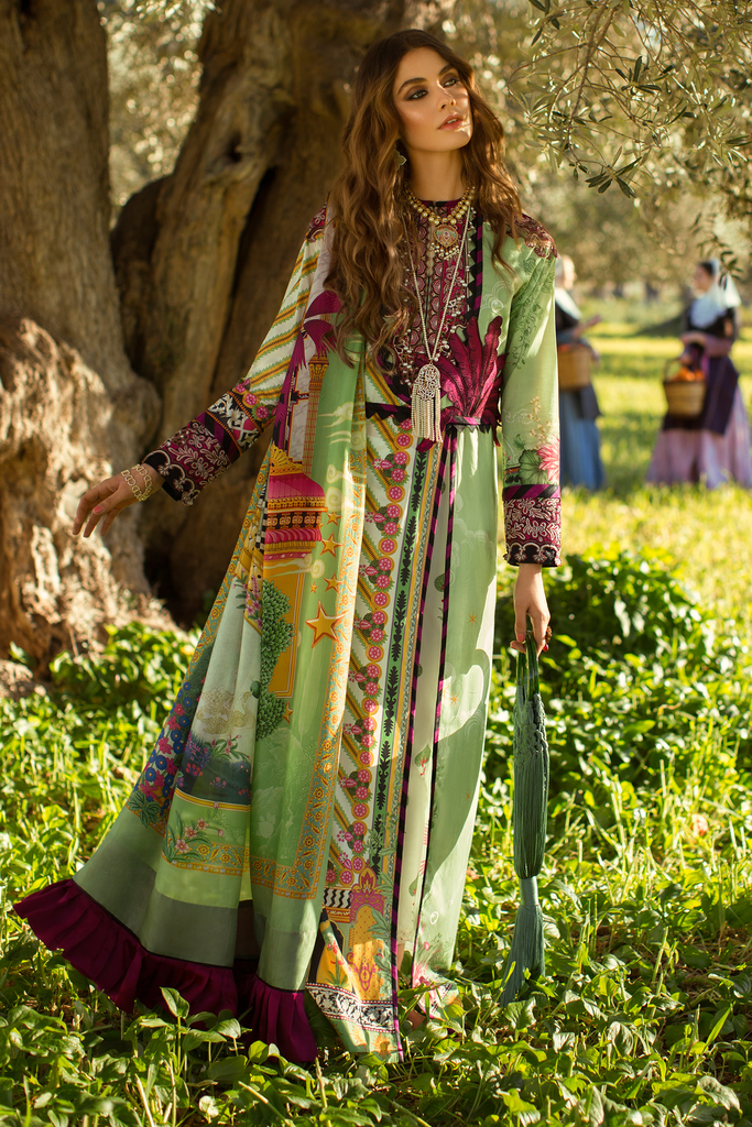 Élan Luxury Lawn Collection 2019 – EL-09 A (VIVIR)