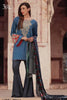 Sana & Samia Embroidered Linen Plachi Collection by Lala – Ocean Blue - 2A - YourLibaas
 - 1