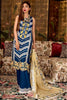 Crimson by Saira Shakira Luxury Lawn Collection 2021 – D4-A - Pleated Perfection - Sapphire