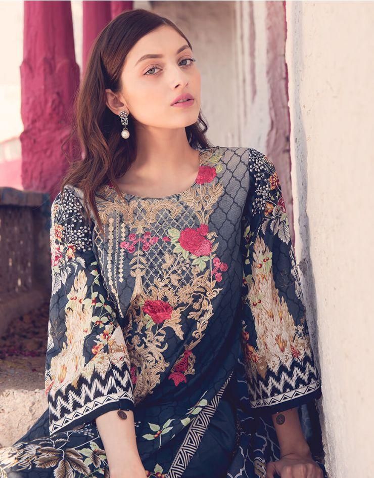 Rang Rasiya Rouge Lawn Collection 2018 – 3002 A