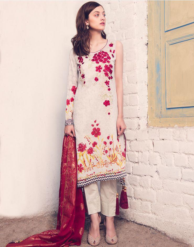 Rang Rasiya Rouge Lawn Collection 2018 – 3008 A