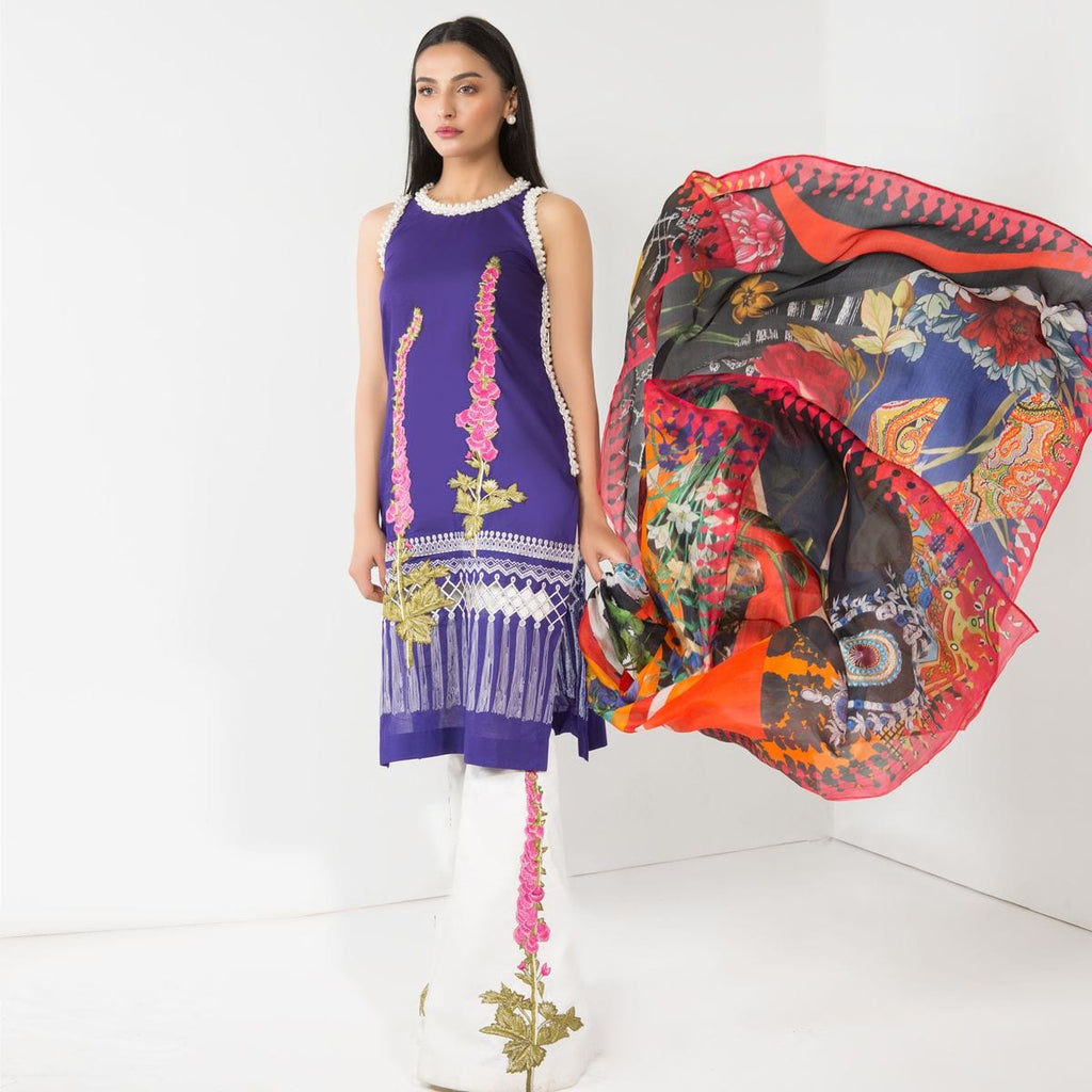 Sana Safinaz Lawn Muzlin 2018 – M32B