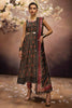 Gul Ahmed Maharani Muse – 3PC Embroidered Gold and Lacquer Printed Lawn Suit with Cotton Net Dupatta CN-32027