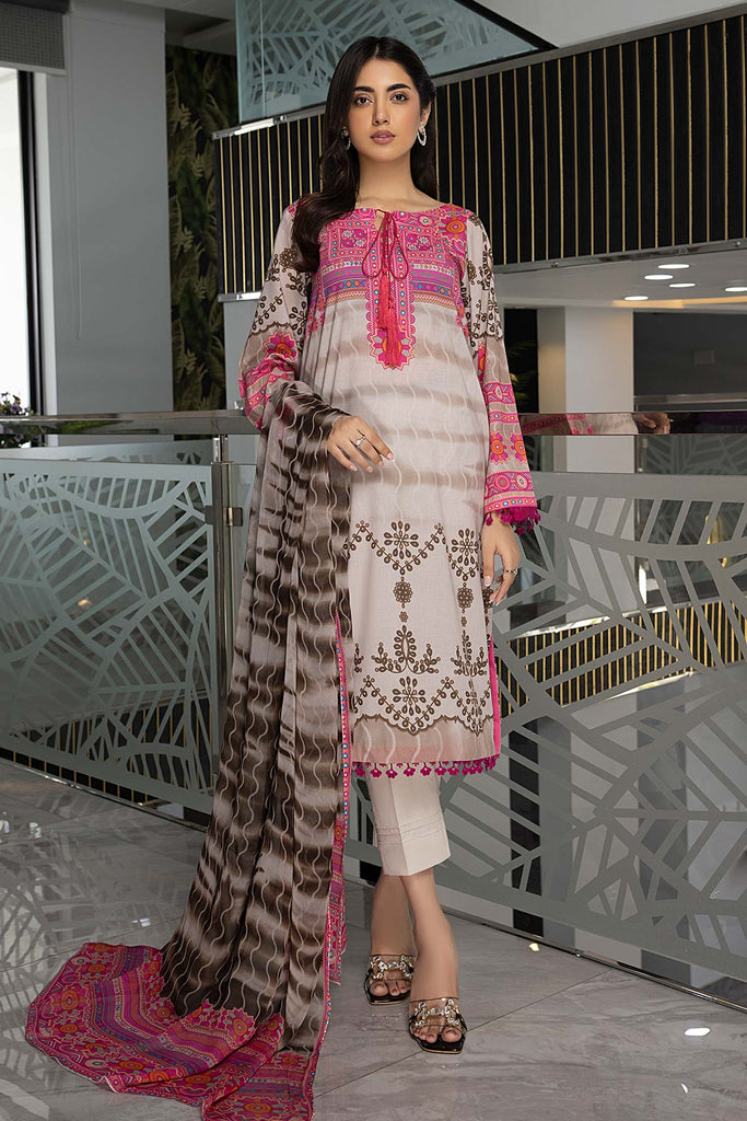 Charizma C-Print Printed Lawn With Chiffon Dupatta – CP23-51