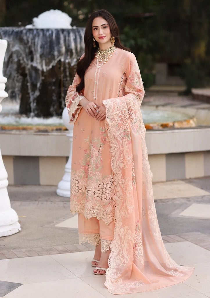 Elaf Festive Chikankari Lawn Collection 2023 Vol II – ECF-09 MAGNOLIA