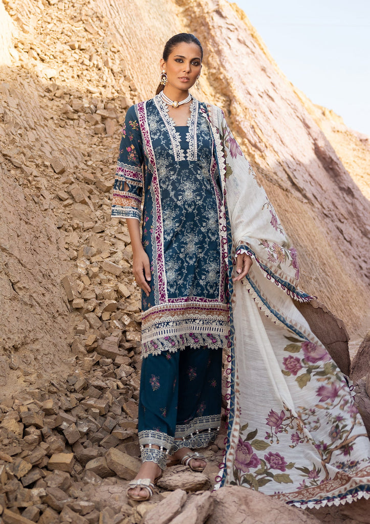 Elaf Signature Embroidered Lawn Collection – ESC-07A ZOE