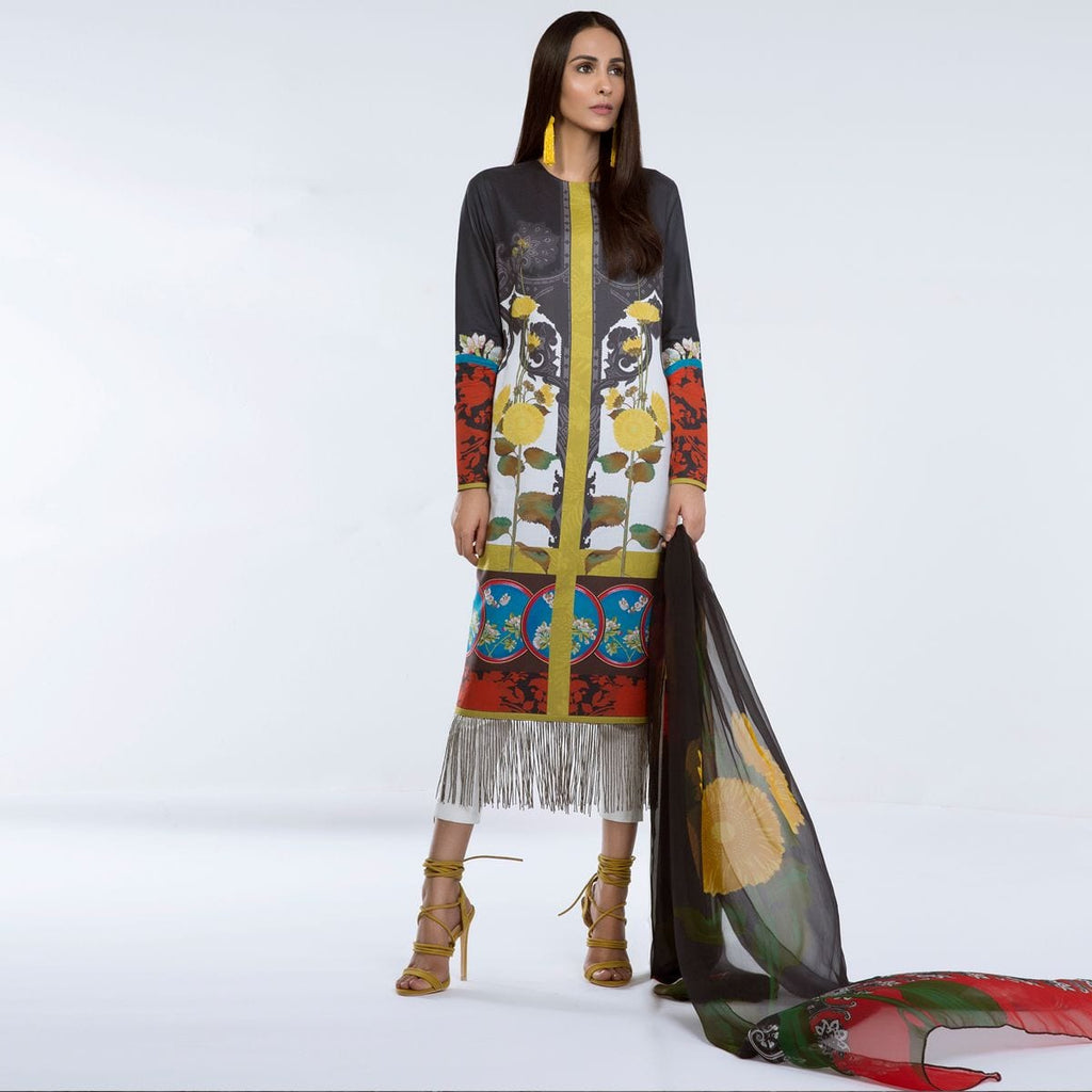 Sana Safinaz Lawn Muzlin 2018 – M03A