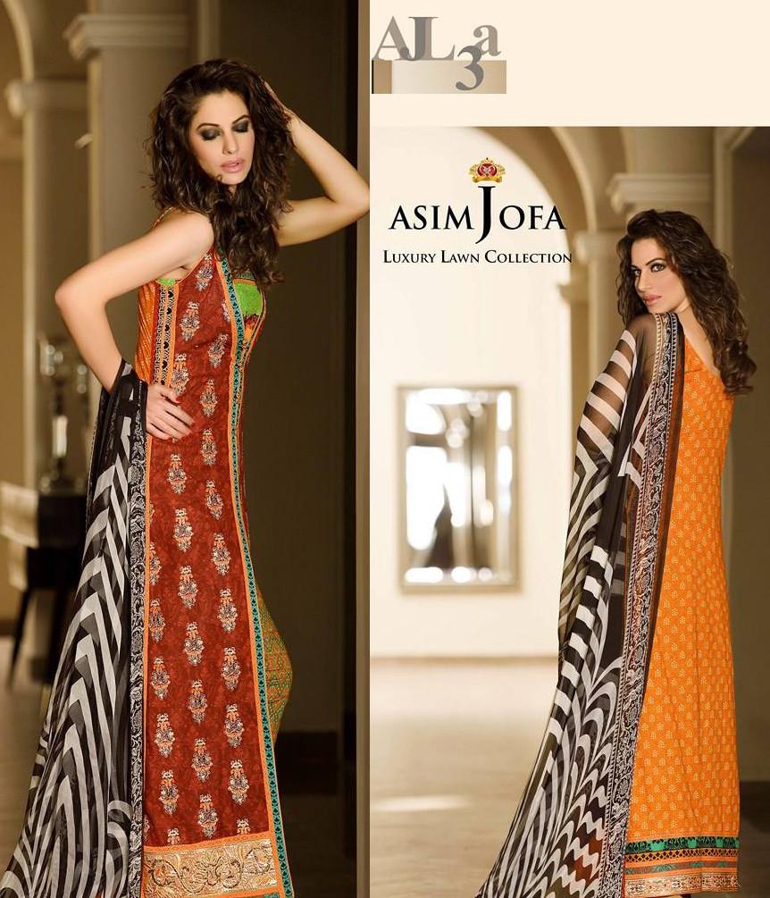 Asim Jofa Luxury Lawn Collection '15 - 3A - YourLibaas
 - 2