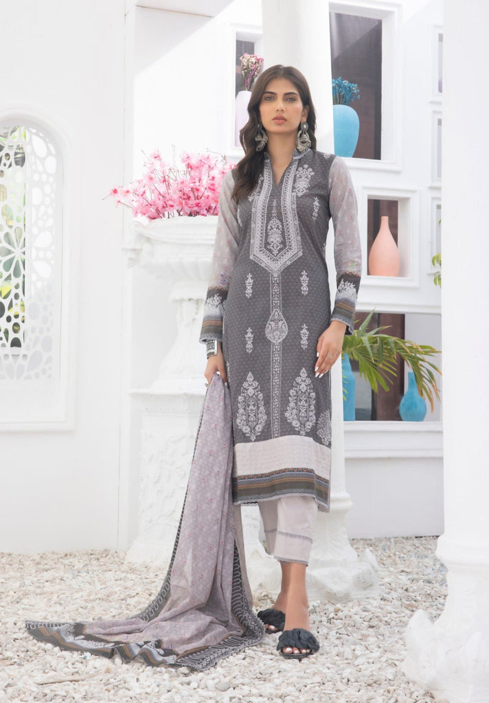 Regalia Embroidered Cutwork Lawn Collection 2024 – RE-3