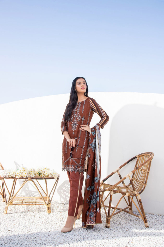 Sahil Festive Embroidered Lawn Collection – SFE-3