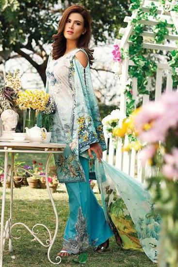 RajBari Embroidered Lawn Collection 2017 – 3B