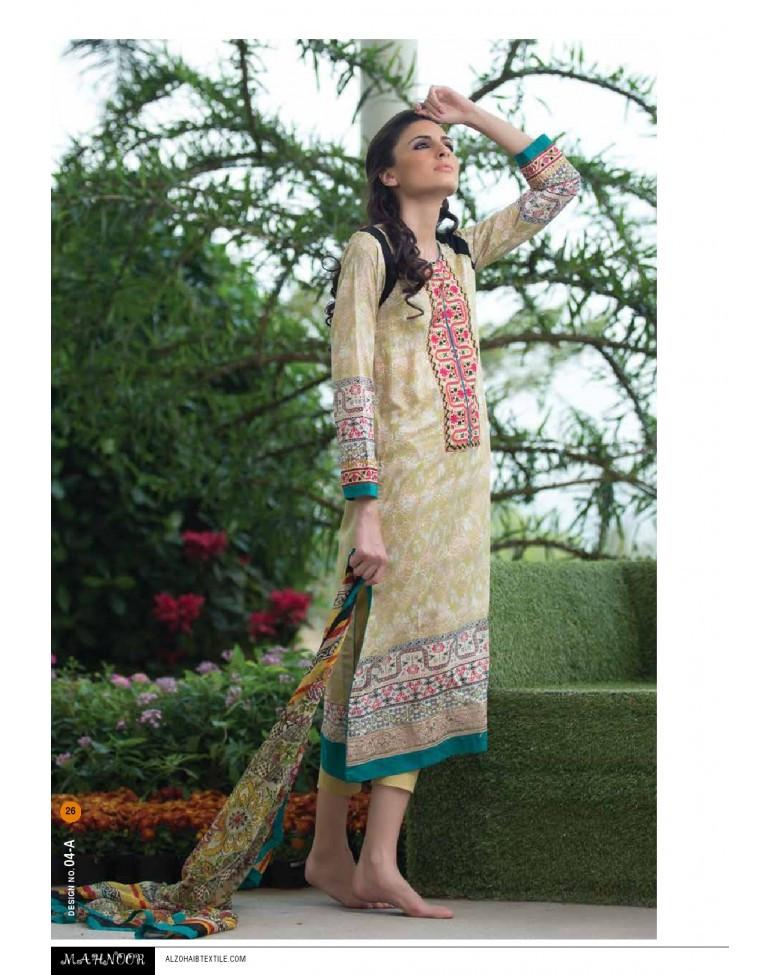 4A - Mahnoor Embroidered Collection 2015 - YourLibaas
 - 1