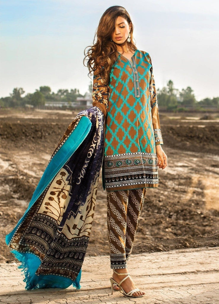 Sana Safinaz Winter Shawl Collection 2015 - 04B - YourLibaas
