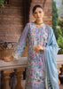 Elaf Chikankari Lawn Collection 2024 – ECT-03A OCEAN BLUE