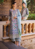 Elaf Chikankari Lawn Collection 2024 – ECT-03A OCEAN BLUE