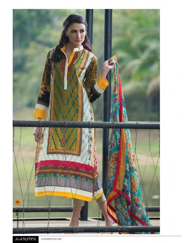 5C - Mahnoor Embroidered Collection 2015 - YourLibaas
 - 1
