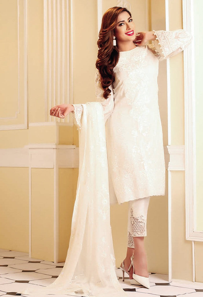 Nomi Ansari Embroidered Chiffon Collection Vol-2 2016 – DN06 - YourLibaas
 - 1