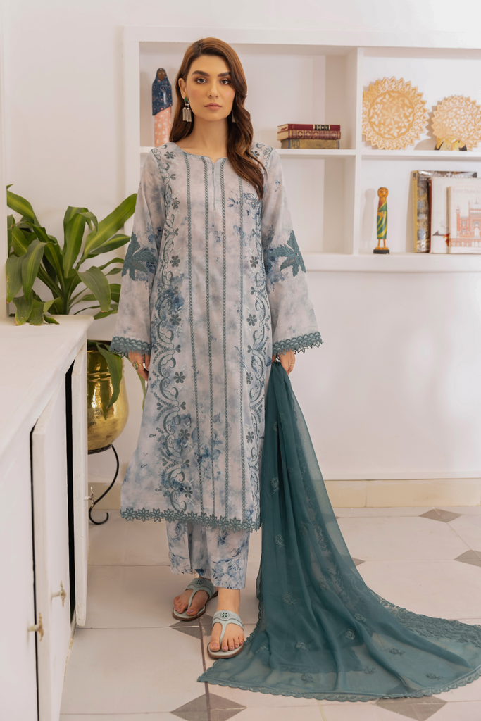 Iznik Dastaan Lawn Collection – IDL-07 Furat