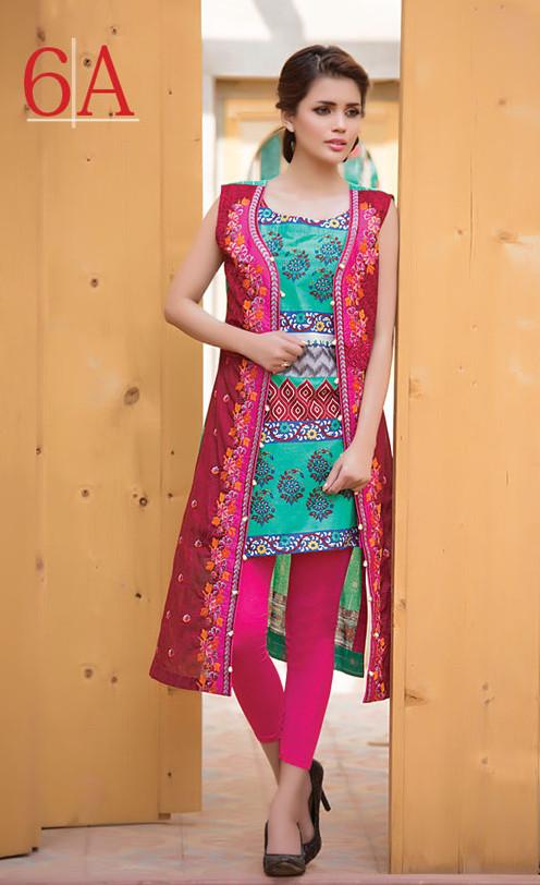 Subhata Embroidered Lawn Tunic Collection - 6A - YourLibaas
 - 1