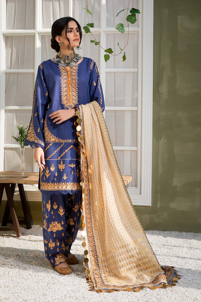 Charizma Signature Embroidered Lawn Karandi Collection 2021 – Imperial Escape CLK-10