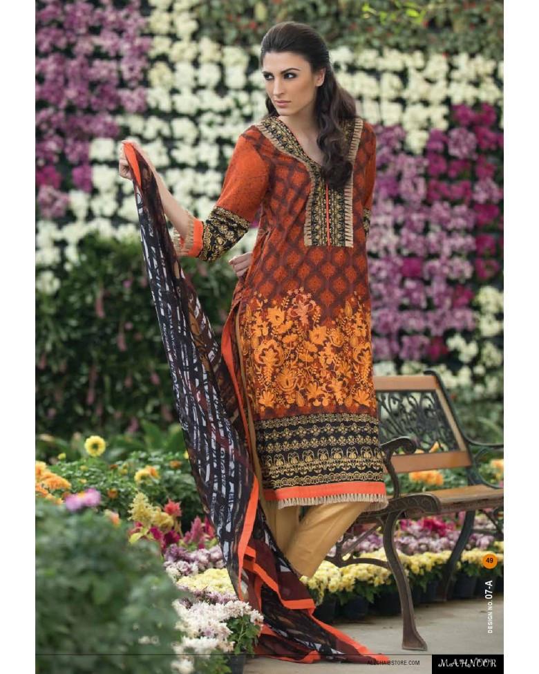 7A - Mahnoor Embroidered Collection 2015 - YourLibaas
 - 1