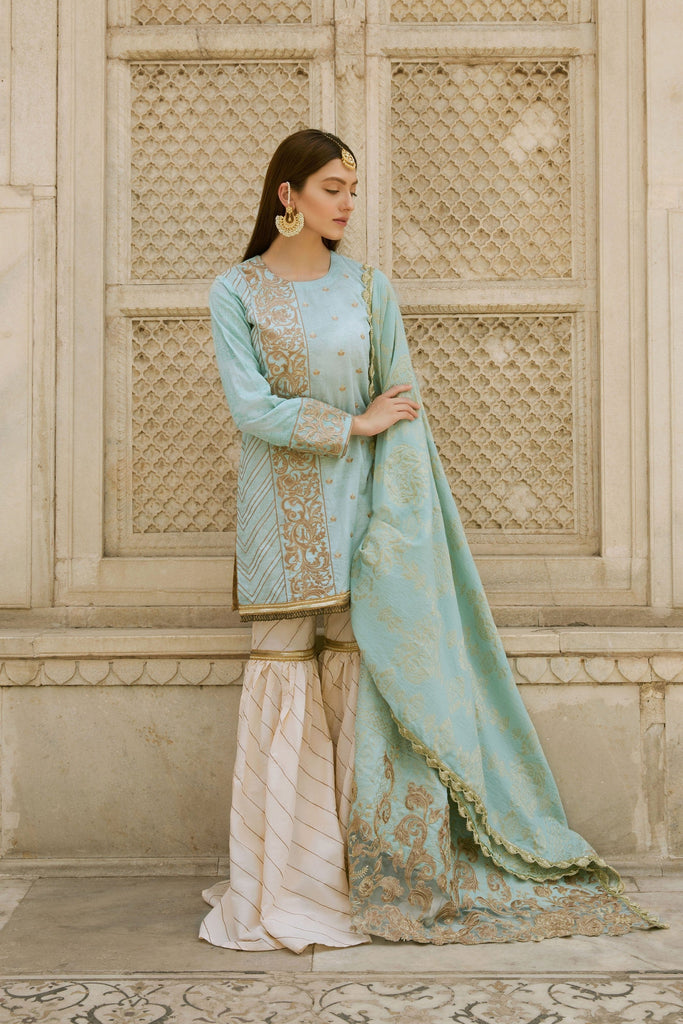 Qalamkar Bagh-e-Bahar Luxury Festive Collection – Mahnaz