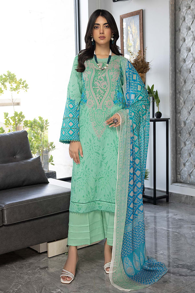 Charizma C-Print Printed Lawn With Chiffon Dupatta – CP23-52